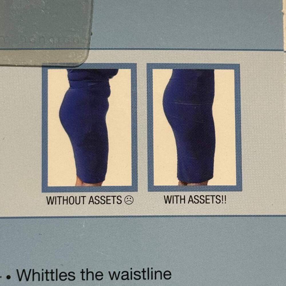 ASSETS BY SPANX High Waist Mid-Thigh Shaper Control Top Shorts Size 2 (S 4-6) - Picture 5 of 5